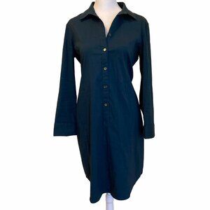 Theory Teal Button-Up Shirtdress – Effortless Chic | Size 8